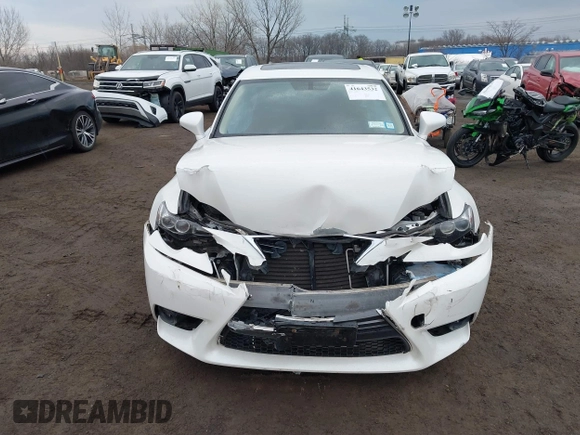 2015 Lexus IS 250 with VIN JTHCF1D25F5019537, listed as a IAAI auction lot 41643532 with 66,765 mi miles and . Bid and sale history available at DreamBid. Image 12.