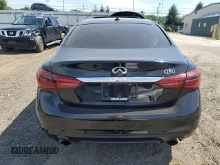 2021 Infiniti Q50 Luxe z VIN JN1EV7BP6MM706949, wystawiony jako Copart lot #60077404 z przebiegiem 63 817 mil mil oraz Szkoda całkowita • Salvage title. Historia ofert i sprzedaży dostępna na DreamBid. Obrazek 6.
