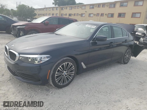 2020 BMW 5 Series 530i with VIN WBAJR3C00LWW70329, listed as a Copart auction lot 62140015 with 26,563 mi miles and Salvage title. Bid and sale history available at DreamBid. Image 1.