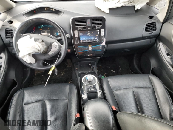 2016 Nissan LEAF SL with VIN 1N4BZ0CP8GC313416, listed as a Copart auction lot 43209205 with 30,845 mi miles and Salvage Title. Bid and sale history available at carsss.com. Image 8.