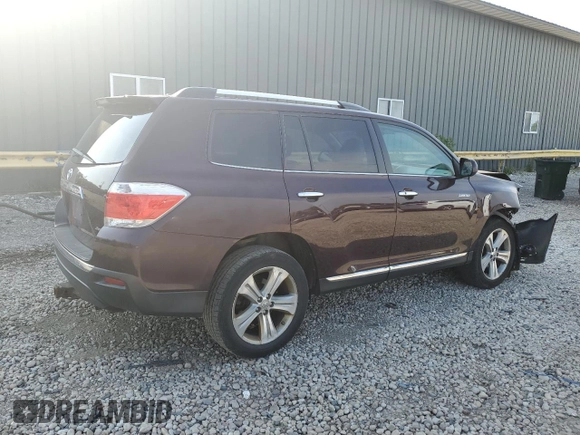 2012 Toyota Highlander Limited with VIN 5TDDK3EH3CS126771, listed as a Copart auction lot 61068925 with 284,891 mi miles and Non repairable. Bid and sale history available at DreamBid. Image 3.