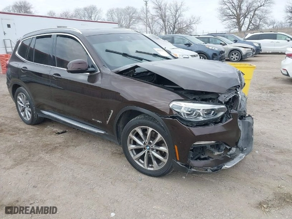 2018 BMW X3 xDrive30i with VIN 5UXTR9C54JLC69506, listed as a IAAI auction lot 41531758 with 1 mi miles. Bid and sale history available at carsss.com. Image 1.
