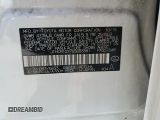 2016 Lexus IS 300/350 with VIN JTHCM1D27G5003881, listed as a Copart auction lot 63740695 with 90,985 mi miles and Salvage title. Bid and sale history available at DreamBid. Image 12.