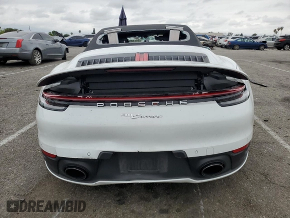 2022 Porsche 911 Carrera with VIN WP0CA2A98NS236572, listed as a Copart auction lot 54138963 with 0 mi miles. Bid and sale history available at carsss.com. Image 6.