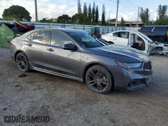2020 Acura TLX w/A-Spec Pkg with VIN 19UUB3F69LA001401, listed as a Copart auction lot 80886844 with 0 mi miles and Salvage Title. Bid and sale history available at carsss.com. Image 4.