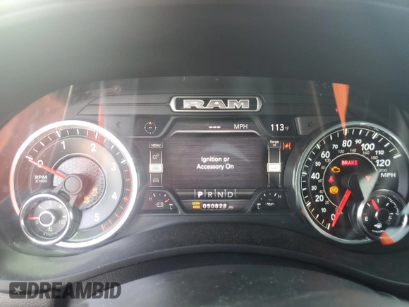 2021 Ram 2500 Big Horn with VIN 3C6UR5DL1MG581624, listed as a Copart auction lot 58799575 with 50,828 mi miles and Salvage title. Bid and sale history available at DreamBid. Image 9.