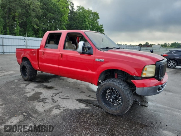 2006 Ford F-250 XL with VIN 1FTSW21P46EB54107, listed as a Copart auction lot 58334325 with 257,240 mi miles and Salvage title. Bid and sale history available at DreamBid. Image 4.