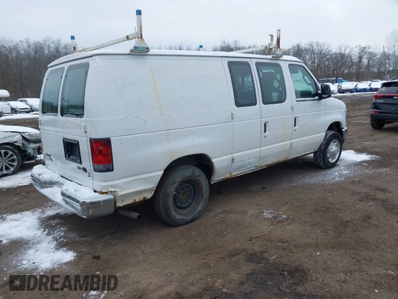 2011 Ford Econoline Cargo Commercial with VIN 1FTNE1EWXBDA35585, listed as a IAAI auction lot 41349320 with 122,311 mi miles and . Bid and sale history available at carsss.com. Image 4.