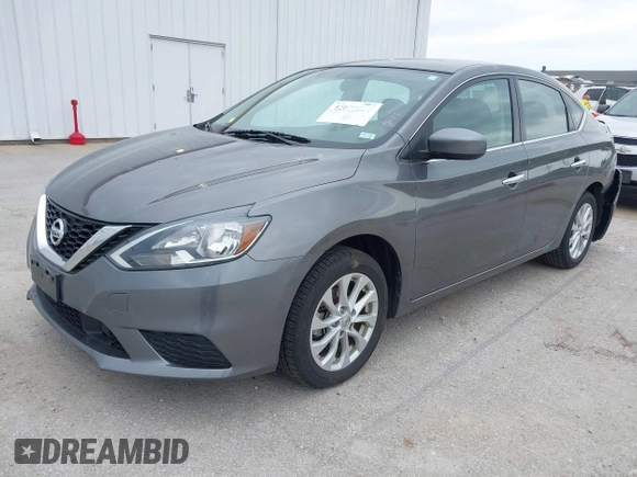 2019 Nissan Sentra SV with VIN 3N1AB7AP0KY393710, listed as a IAAI auction lot 42077504 with 46,445 mi miles and . Bid and sale history available at DreamBid. Image 2.