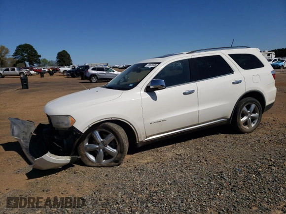 2012 Dodge Durango Citadel with VIN 1C4SDJET5CC158164, listed as a Copart auction lot 49826945 with 183,514 mi miles and Salvage Title. Bid and sale history available at DreamBid. Image 1.