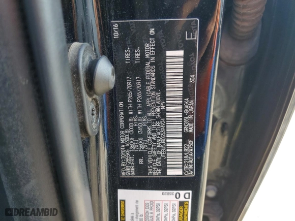 2016 Toyota 4Runner Limited with VIN JTEBU5JR0G5394924, listed as a Copart auction lot 68877704 with 199,967 mi miles and Salvage Title. Bid and sale history available at carsss.com. Image 13.