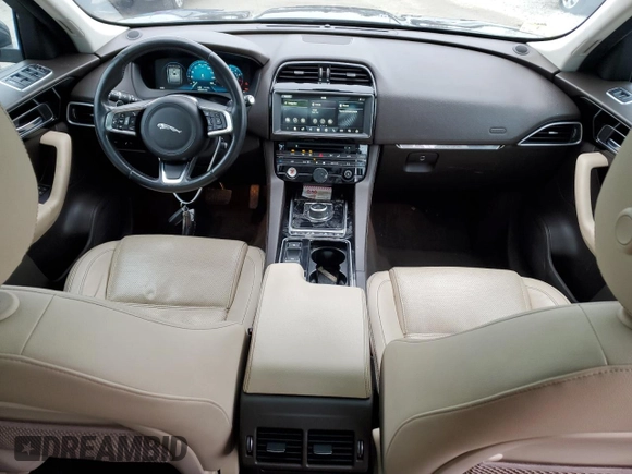 2018 Jaguar F-Pace 35t Prestige with VIN SADCK2EVXJA242611, listed as a Copart auction lot 83959894 with 106,307 mi miles and Salvage title. Bid and sale history available at DreamBid. Image 8.