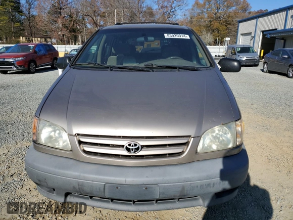 2003 Toyota Sienna LE with VIN 4T3ZF13C73U525624, listed as a Copart auction lot 83920914 with 296,155 mi miles and Clean Title. Bid and sale history available at carsss.com. Image 5.