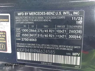 2022 Mercedes-Benz GLE 350 with VIN 4JGFB4JB4NA624585, listed as a IAAI auction lot 41788075 with 34,859 mi miles and . Bid and sale history available at DreamBid. Image 9.