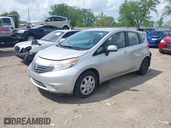 2014 Nissan Note S with VIN 3N1CE2CPXEL354205, listed as a IAAI auction lot 42189749 with 121,707 mi miles and . Bid and sale history available at DreamBid. Image 2.