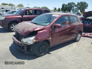 2018 Mitsubishi Mirage ES with VIN ML32A3HJ0JH007900, listed as a Copart auction lot 61593315 with 120,681 mi miles and Salvage title. Bid and sale history available at DreamBid. Image 1.