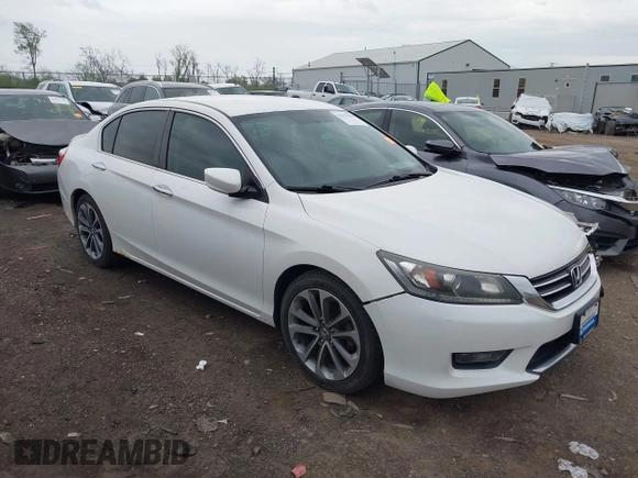 2015 Honda Accord Sport with VIN 1HGCR2F50FA050189, listed as a IAAI auction lot 42079584 with 107,664 mi miles and . Bid and sale history available at DreamBid. Image 1.