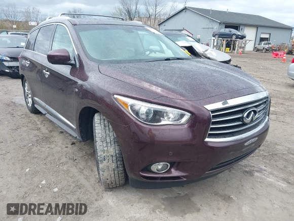 2015 Infiniti QX60 with VIN 5N1AL0MM4FC540138, listed as a IAAI auction lot 42032614 with 93,870 mi miles. Bid and sale history available at carsss.com. Image 1.