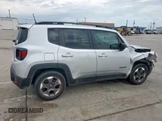 2018 Jeep Renegade Sport with VIN ZACCJAAB4JPG90198, listed as a Copart auction lot 54666365 with 100,561 mi miles and Salvage Title. Bid and sale history available at DreamBid. Image 3.