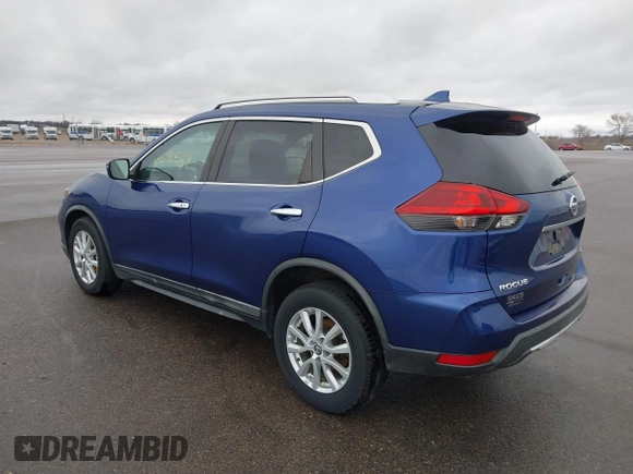 2018 Nissan Rogue SV with VIN KNMAT2MV8JP592365, listed as a IAAI auction lot 42081584 with 58,687 mi miles and . Bid and sale history available at DreamBid. Image 3.