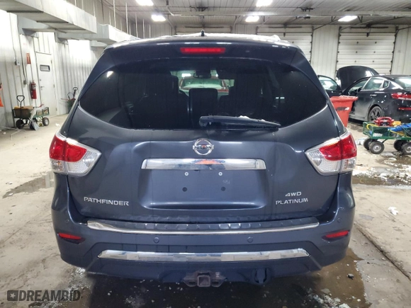 2014 Nissan Pathfinder Platinum with VIN 5N1AR2MM1EC707936, listed as a Copart auction lot 49162865 with 219,058 mi miles and Clean Title. Bid and sale history available at carsss.com. Image 6.