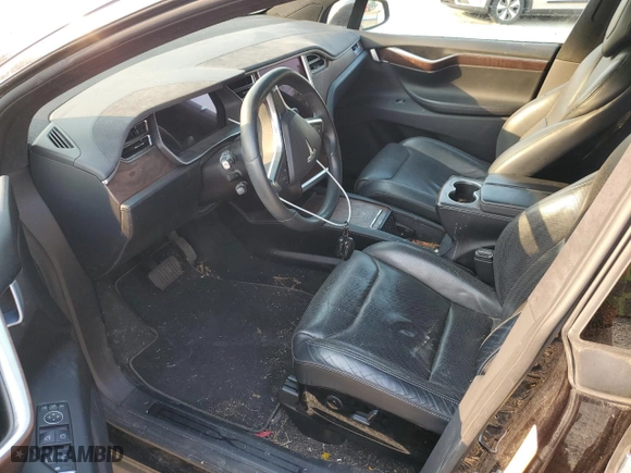 2016 Tesla Model X 70D with VIN 5YJXCAE28GF005190, listed as a Copart auction lot 65254734 with 0 mi miles and Salvage Title. Bid and sale history available at carsss.com. Image 8.