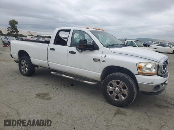 2007 Dodge Ram 2500 SLT with VIN 3D7KS28C77G704253, listed as a Copart auction lot 47828425 with 238,576 mi miles and Salvage Title. Bid and sale history available at carsss.com. Image 4.