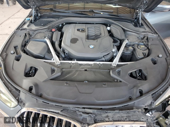 2020 BMW 8 Series 840i with VIN WBAGV2C09LCD92695, listed as a Copart auction lot 73230034 with 42,440 mi miles and Salvage title. Bid and sale history available at DreamBid. Image 11.