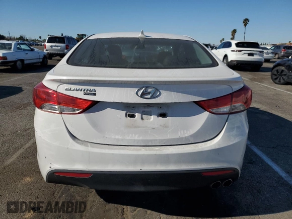 2013 Hyundai Elantra Coupe SE with VIN KMHDH6AE2DU006528, listed as a Copart auction lot 87547195 with 81,980 mi miles and Salvage Title. Bid and sale history available at carsss.com. Image 6.