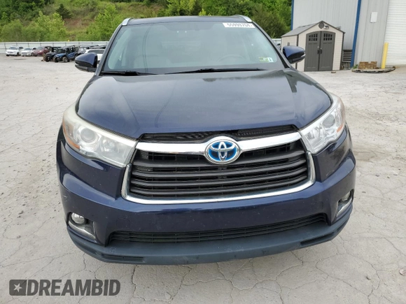 2016 Toyota Highlander Hybrid Limited with VIN 5TDDCRFH5GS016938, listed as a Copart auction lot 55999704 with 64,753 mi miles. Bid and sale history available at carsss.com. Image 5.