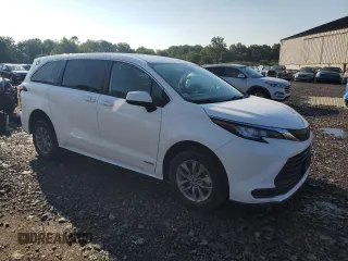 2021 Toyota Sienna LE with VIN 5TDKRKEC1MS044265, listed as a Copart auction lot 65246005 with 84,187 mi miles and Salvage title. Bid and sale history available at DreamBid. Image 4.