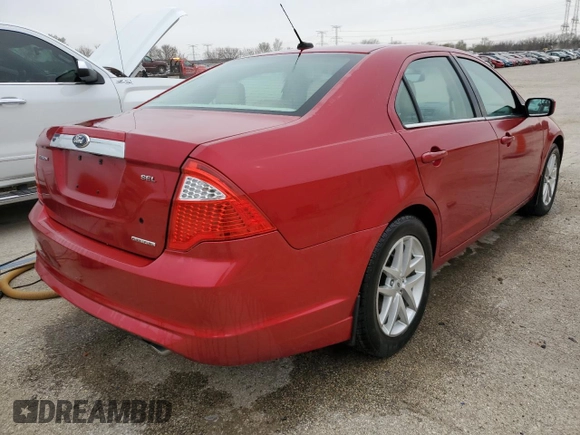 2012 Ford Fusion SEL with VIN 3FAHP0JGXCR364995, listed as a Copart auction lot 51223535 with 42,012 mi miles and Salvage Title. Bid and sale history available at carsss.com. Image 3.