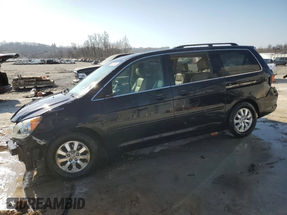 2009 Honda Odyssey EX-L with VIN 5FNRL38799B044921, listed as a Copart auction lot 49167805 with 186,542 mi miles and Salvage Title. Bid and sale history available at carsss.com. Image 1.