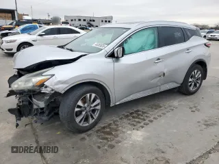 2015 Nissan Murano S with VIN 5N1AZ2MH9FN230231, listed as a Copart auction lot 46355835 with 95,362 mi miles and Salvage title. Bid and sale history available at DreamBid. Image 1.