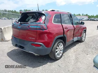 2017 Jeep Cherokee Limited with VIN 1C4PJLDSXHW653517, listed as a IAAI auction lot 42188367 with 152,441 mi miles. Bid and sale history available at carsss.com. Image 4.