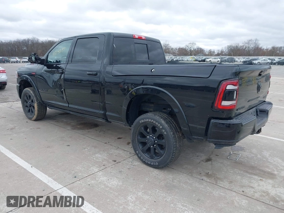 2019 Ram 2500 Laramie with VIN 3C6UR5FJ6KG574757, listed as a IAAI auction lot 41808297 with 33,981 mi miles. Bid and sale history available at carsss.com. Image 3.