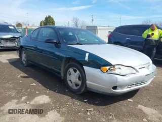 2001 Chevrolet Monte Carlo SS with VIN 2G1WX15K619171471, listed as a IAAI auction lot 41856221 with 255,666 mi miles. Bid and sale history available at carsss.com. Image 1.