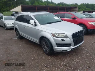 2014 Audi Q7 Premium Plus with VIN WA1LGAFE6ED017090, listed as a IAAI auction lot 42578109 with 145,357 mi miles and . Bid and sale history available at DreamBid. Image 1.