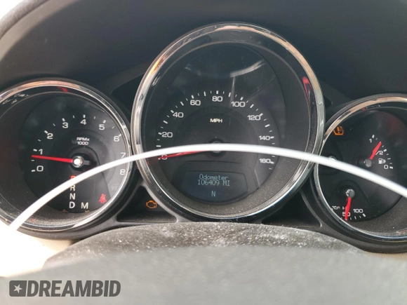 2012 Cadillac CTS Luxury with VIN 1G6DH5E58C0131602, listed as a Copart auction lot 52281185 with 106,409 mi miles and Clean Title. Bid and sale history available at DreamBid. Image 9.