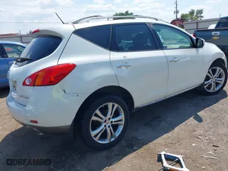 2009 Nissan Murano SL with VIN JN8AZ18W69W154834, listed as a IAAI auction lot 39865907 with 148,917 mi miles. Bid and sale history available at carsss.com. Image 4.