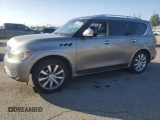 2012 Infiniti QX56 8-passenger with VIN JN8AZ2ND0C9715978, listed as a Copart auction lot 51273285 with 0 mi miles and Salvage Title. Bid and sale history available at carsss.com. Image 1.