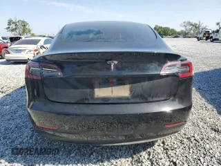 2022 Tesla Model 3 with VIN 5YJ3E1EA1NF374390, listed as a Copart auction lot 52709455 with 44,212 mi miles and Non Repairable. Bid and sale history available at carsss.com. Image 6.