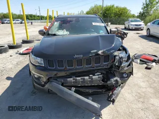 2018 Jeep Compass Trailhawk with VIN 3C4NJDDB6JT231480, listed as a Copart auction lot 56474865 with 61,051 mi miles and Salvage title. Bid and sale history available at DreamBid. Image 5.