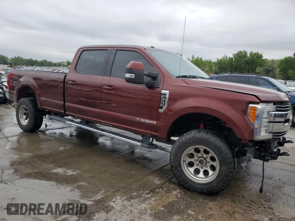 2017 Ford F-350 Platinum with VIN 1FT8W3BT7HEE46834, listed as a Copart auction lot 59903785 with 90,227 mi miles and Salvage title. Bid and sale history available at DreamBid. Image 4.