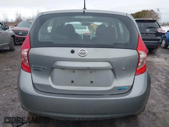 2014 Nissan Note S Plus z VIN 3N1CE2CP0EL383924, wystawiony jako IAAI lot #41729143 z przebiegiem 129 561 mil mil oraz . Historia ofert i sprzedaży dostępna na DreamBid. Obrazek 15.
