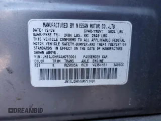 2010 Infiniti EX Journey with VIN JN1AJ0HR4AM753001, listed as a Copart auction lot 41566195 with 167,771 mi miles and Salvage Title. Bid and sale history available at DreamBid. Image 15.