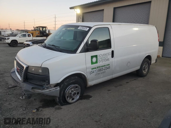2016 GMC Savana Cargo with VIN 1GTW7AFF4G1172124, listed as a Copart auction lot 42565325 with 94,529 mi miles and Salvage Title. Bid and sale history available at carsss.com. Image 1.