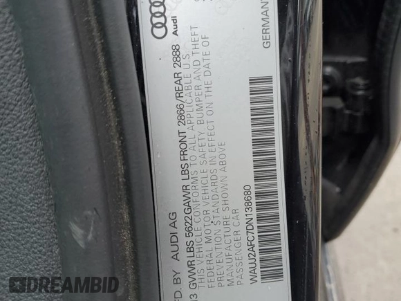 2013 Audi S6 Prestige z VIN WAUJ2AFC7DN138680, wystawiony jako Copart lot #84727114 z przebiegiem 153 915 mil mil oraz Tytuł czysty. Historia ofert i sprzedaży dostępna na DreamBid. Obrazek 12.