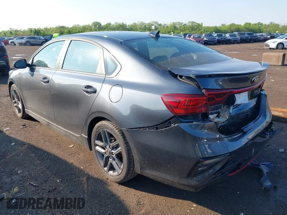 2021 Kia Forte GT-Line with VIN 3KPF34AD5ME282322, listed as a IAAI auction lot 42266008 with 57,572 mi miles and . Bid and sale history available at DreamBid. Image 3.