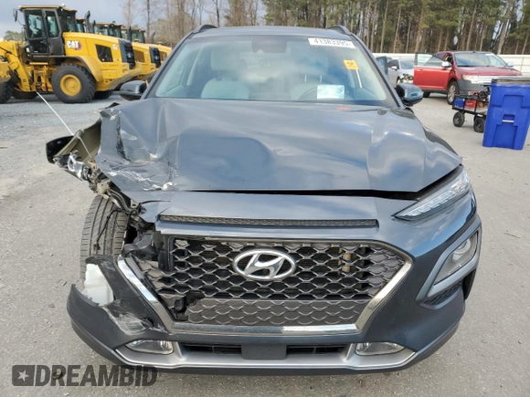 2019 Hyundai Kona Ultimate with VIN KM8K5CA59KU267182, listed as a Copart auction lot 41383395 with 50,531 mi miles and Salvage Title. Bid and sale history available at carsss.com. Image 5.